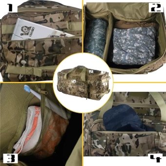 Large military duffle bag with wheels (124L)