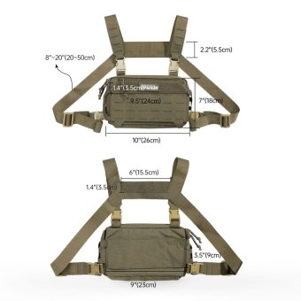 Laser cut Molle chest bag​