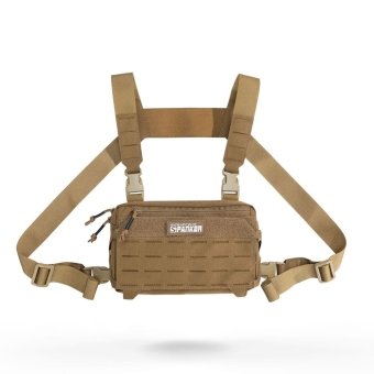 Sac de poitrine Molle à découpe laser Coyote Brown
