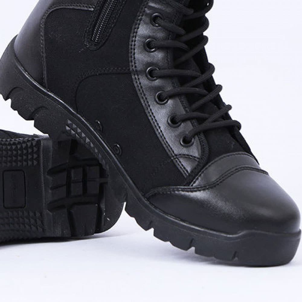 Lightweight running tactical boots Black