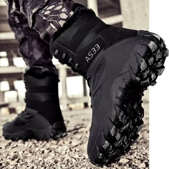 Lighweight Combat Boots Cold Weather Black