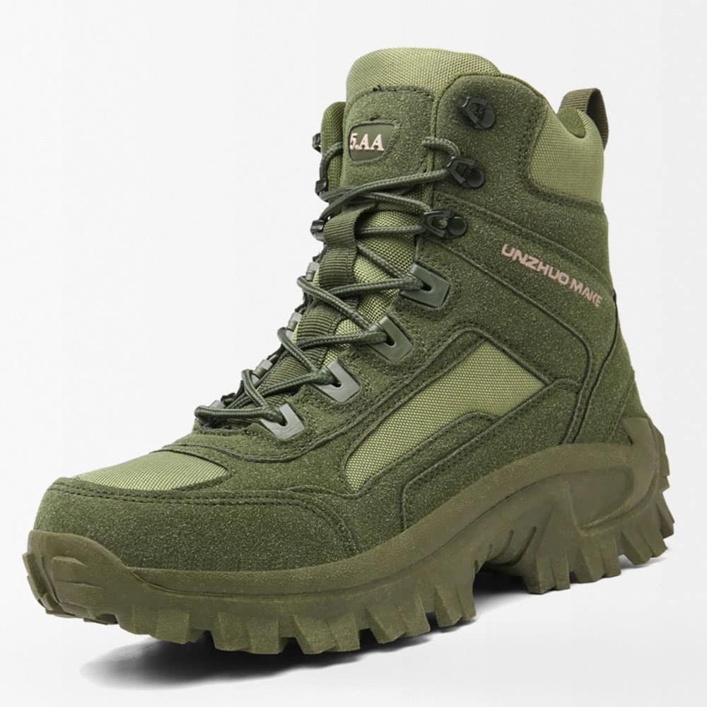 Mid cut tactical hiking boots Olive Green "Huile"