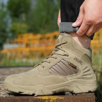 Mid length Safety boots Desert Tan