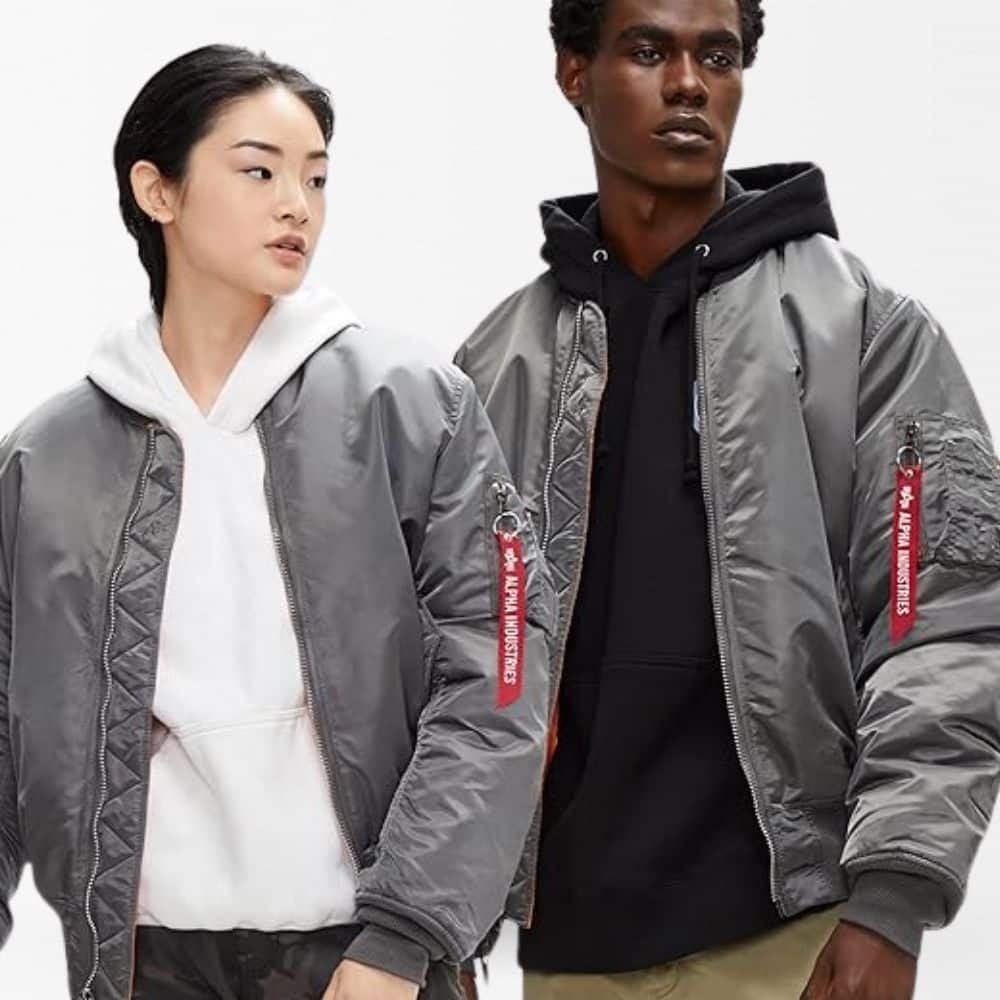 Military Tactical MA 1 Flight Jacket Grey