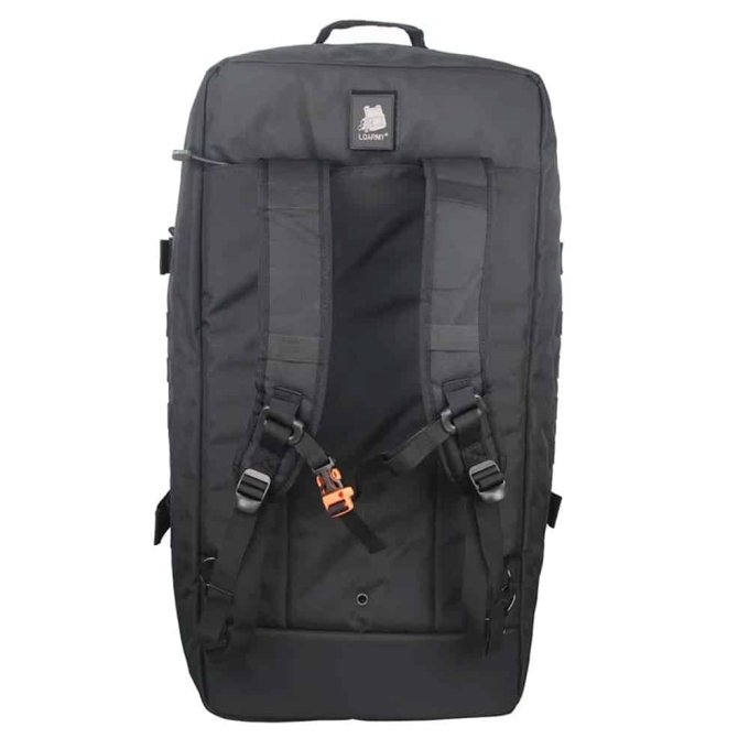 Military black duffle bag