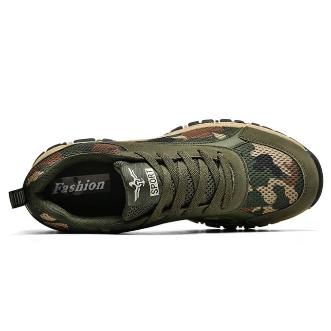 Military camo training shoes