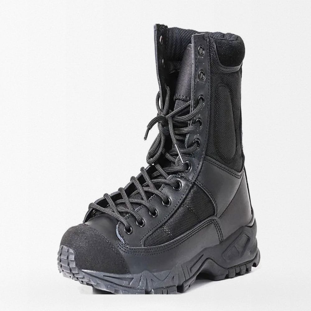 Military lace up boots Black