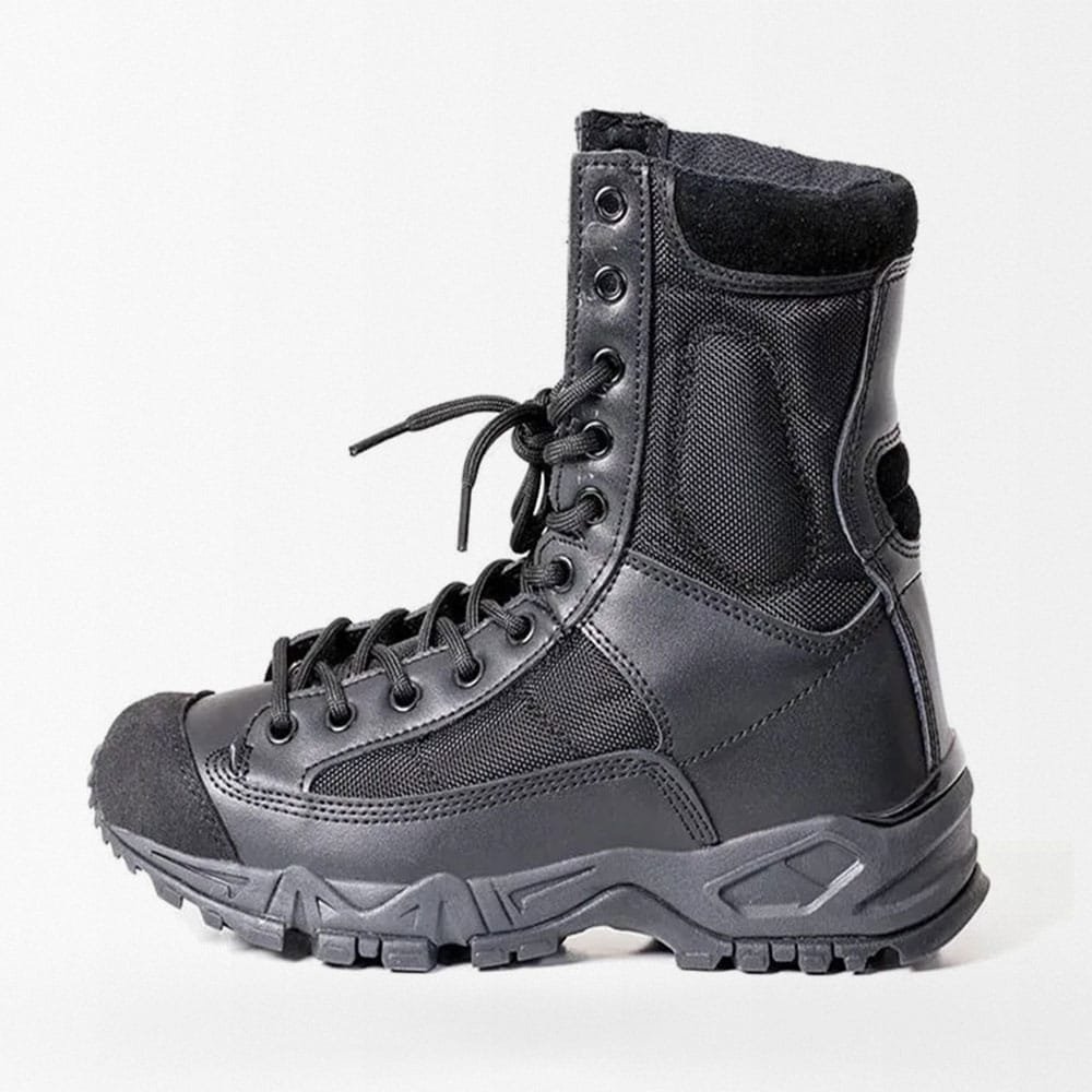 Military lace up boots Black