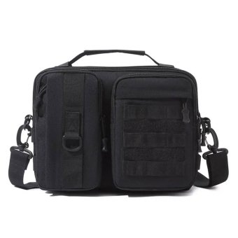 Sacoche tactique en nylon Noir