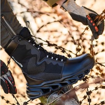 Safety military boots Black