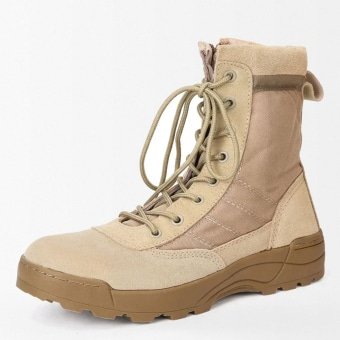 Side zip tactical boots Desert Tan