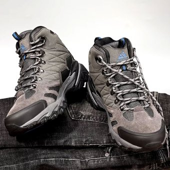 Suede Rainproof Hiking Boots Grey