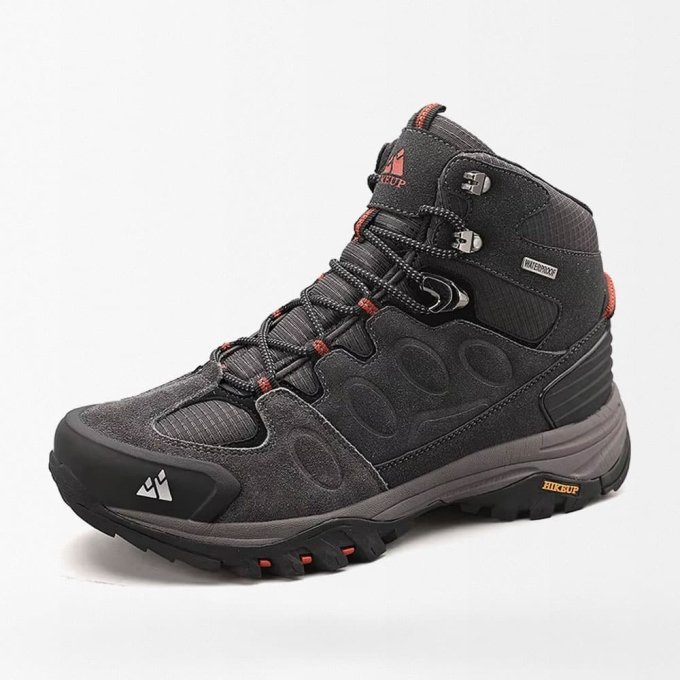Suede hiking boots Grey "Hikeup"