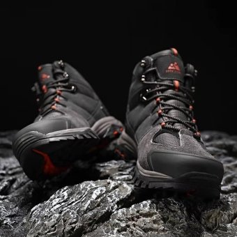Suede hiking boots Grey "Hikeup"