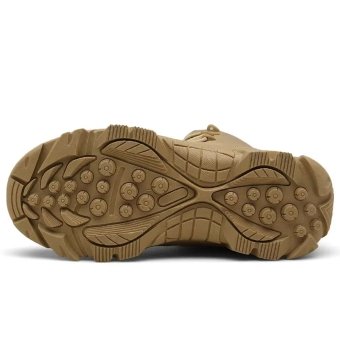 Synthetic leather combat boots Desert Tan