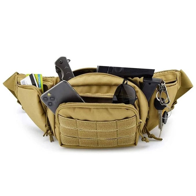 Tactical fanny pack coyote brown