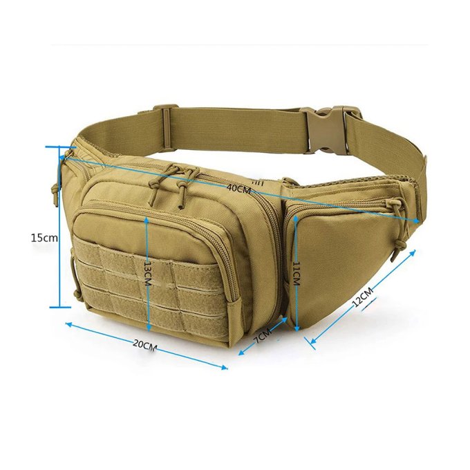 Tactical fanny pack coyote brown