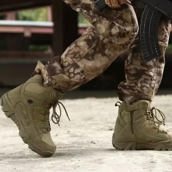 Tactical hiking boots lightweight Coyote Brown