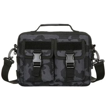 Sacoche tactique pour ordinateur portable Camouflage gris