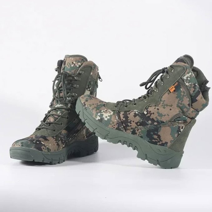 Tactical side zip boots Camouflage Marpat