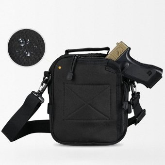 Tactical sling bag with holster for pistol