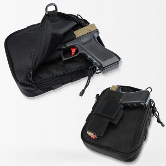 Tactical sling bag with holster for pistol