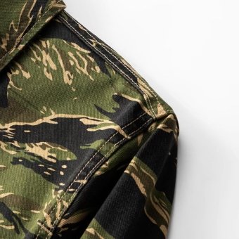 Tiger stripe button up shirt