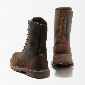 Vintage combat boots brown leather