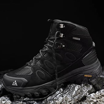 Waterproof Suede Hiking Boots Black