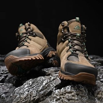 Waterproof Suede Hiking Boots Brown