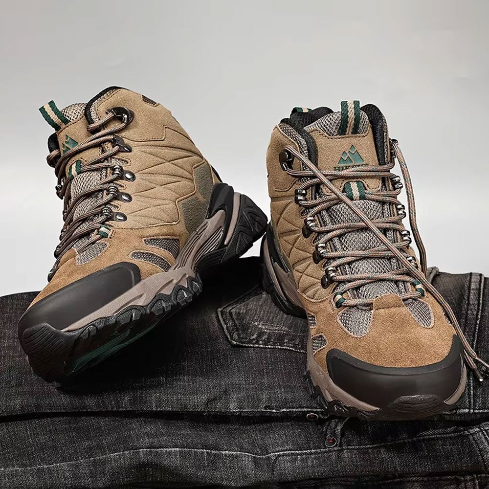 Waterproof military hiking Suede boots