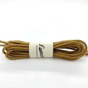 Waxed boot laces round