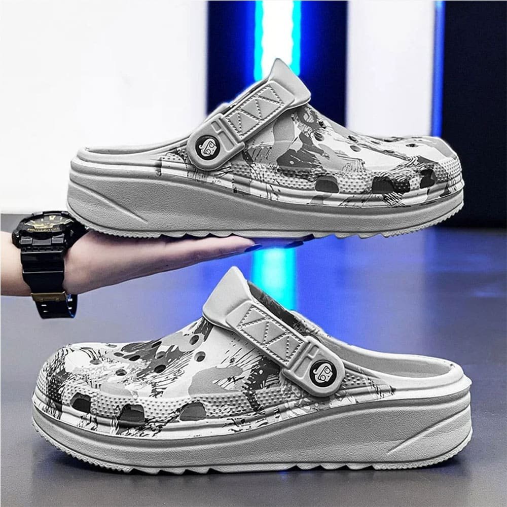 White camo Tactical crocs