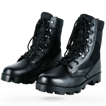 army black leather boots