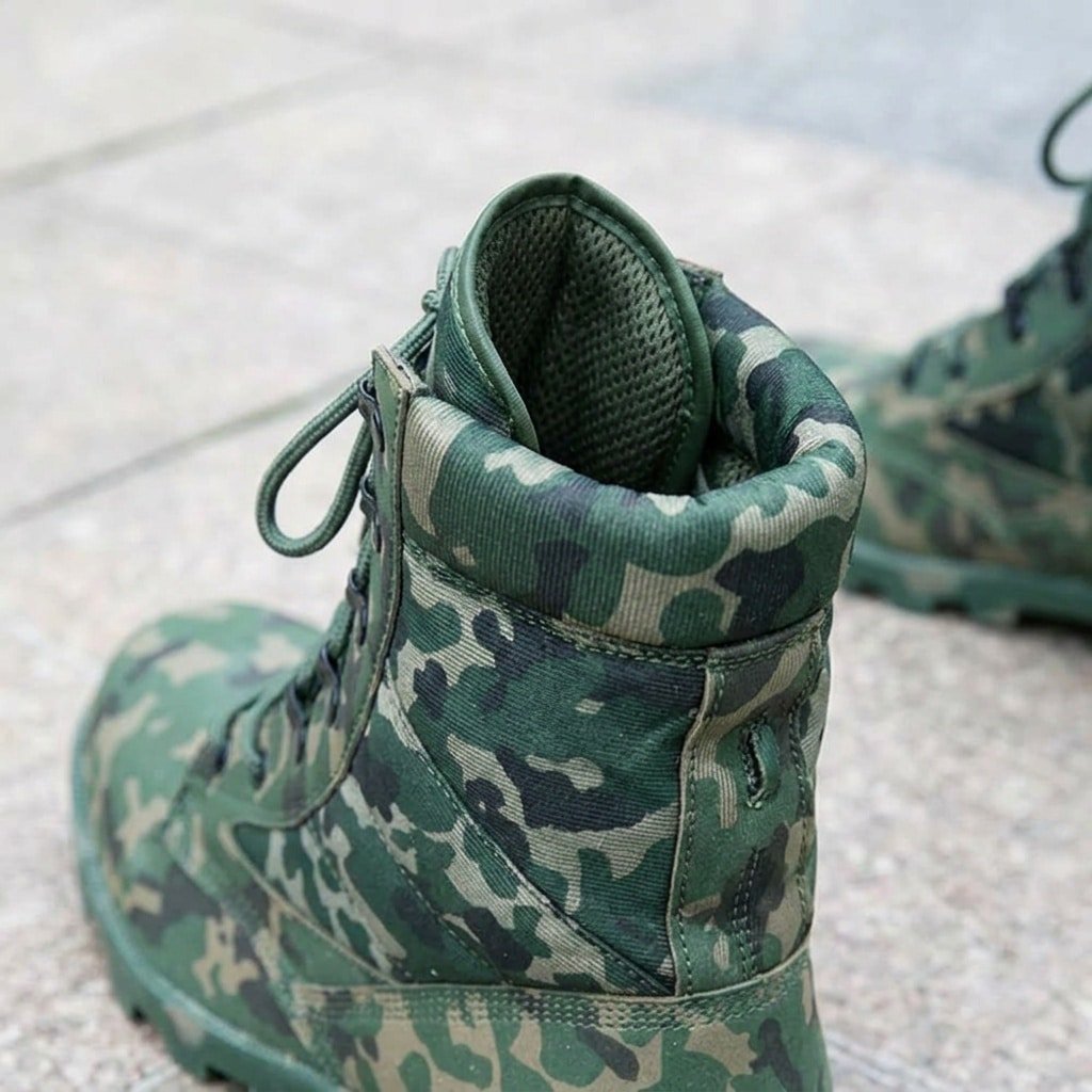 Camouflage combat boots Fleck D