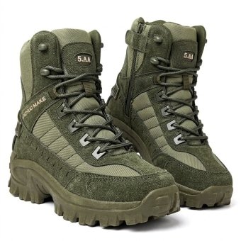 Desert Combat Boots Olive Green