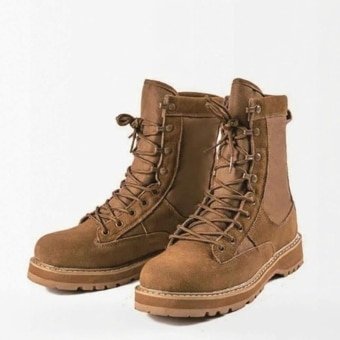 Suede military boots – Coyote  Brown