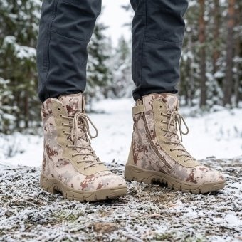 Tactical side zip boots Camouflage Desert Digital