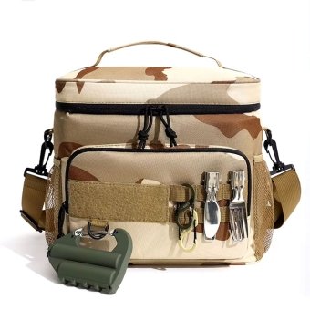 3 Color Desert tactical insulated lunch bag