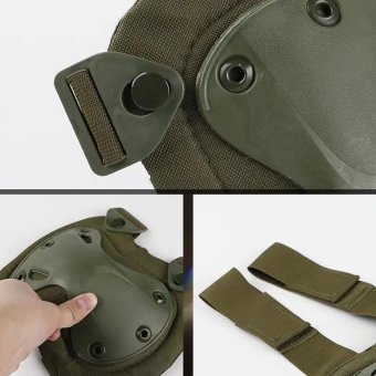 OD green tactical elbow and knee pads