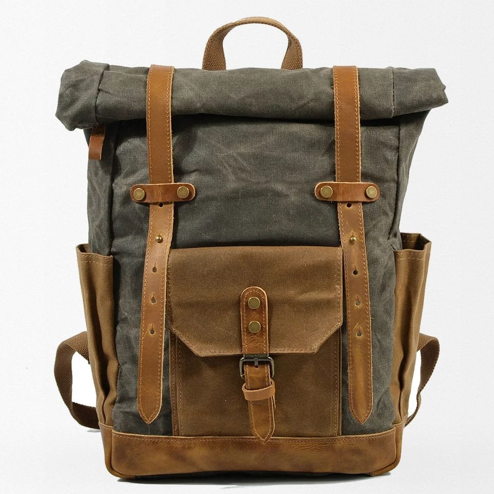 Retro army backpack
