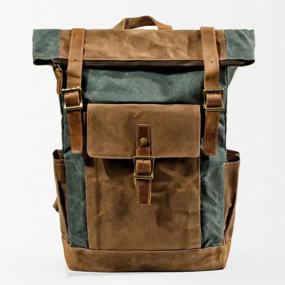 Retro army backpack