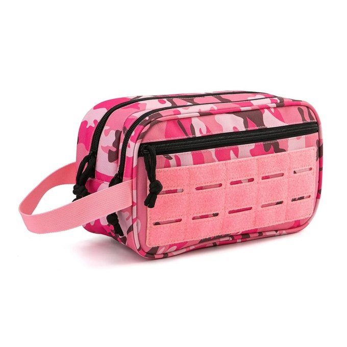 Trousse de toilette tactique Molle Rose