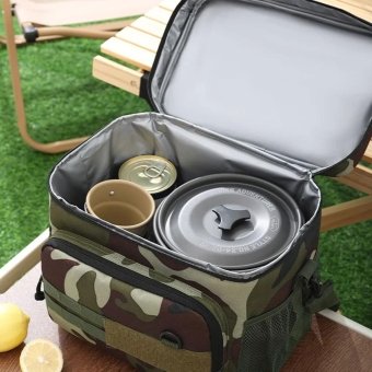 Woodland tactical insulated lunch bag