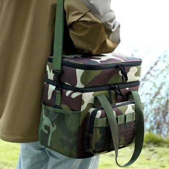 Woodland tactical insulated lunch bag