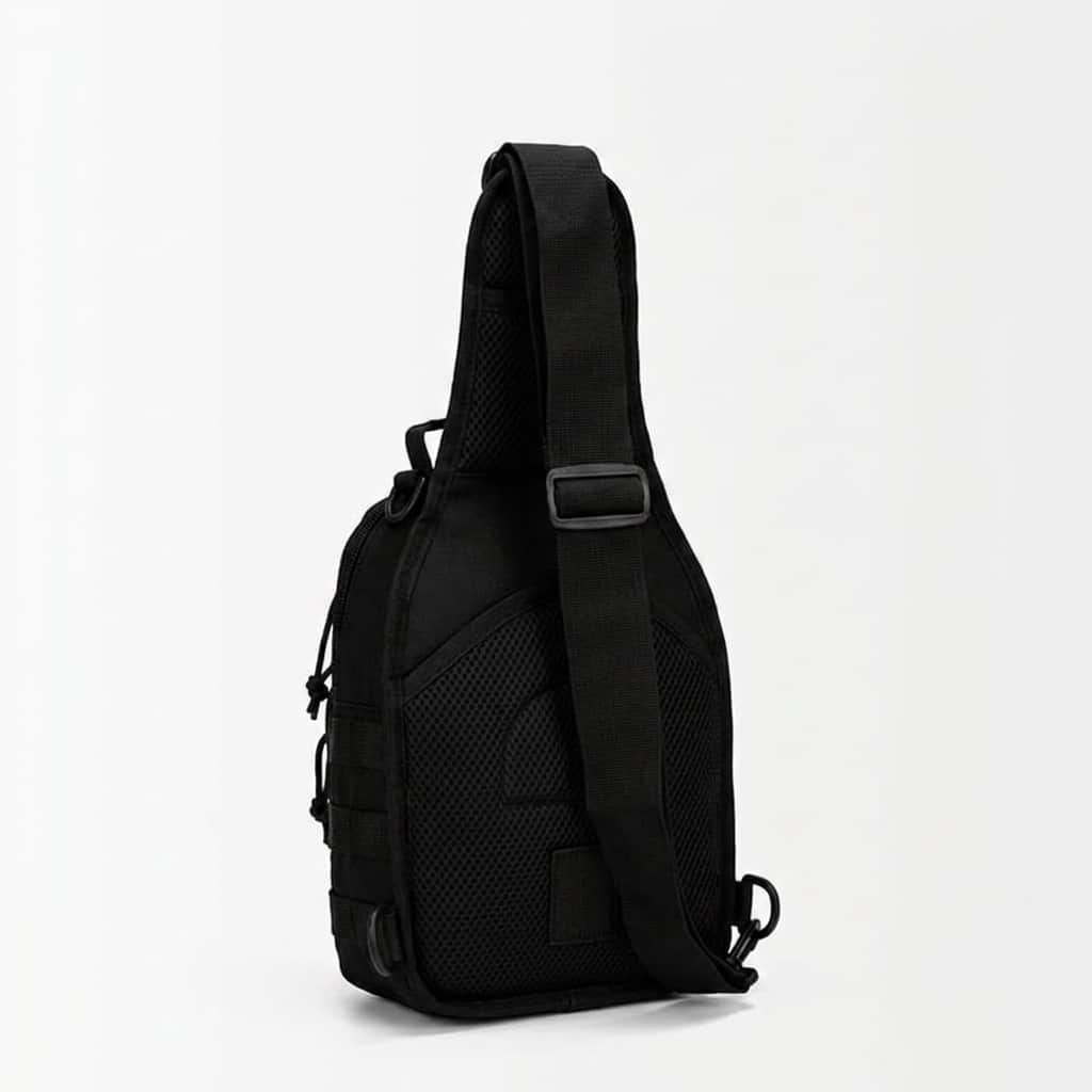 Sac à bandoulière tactique noir – Image 2