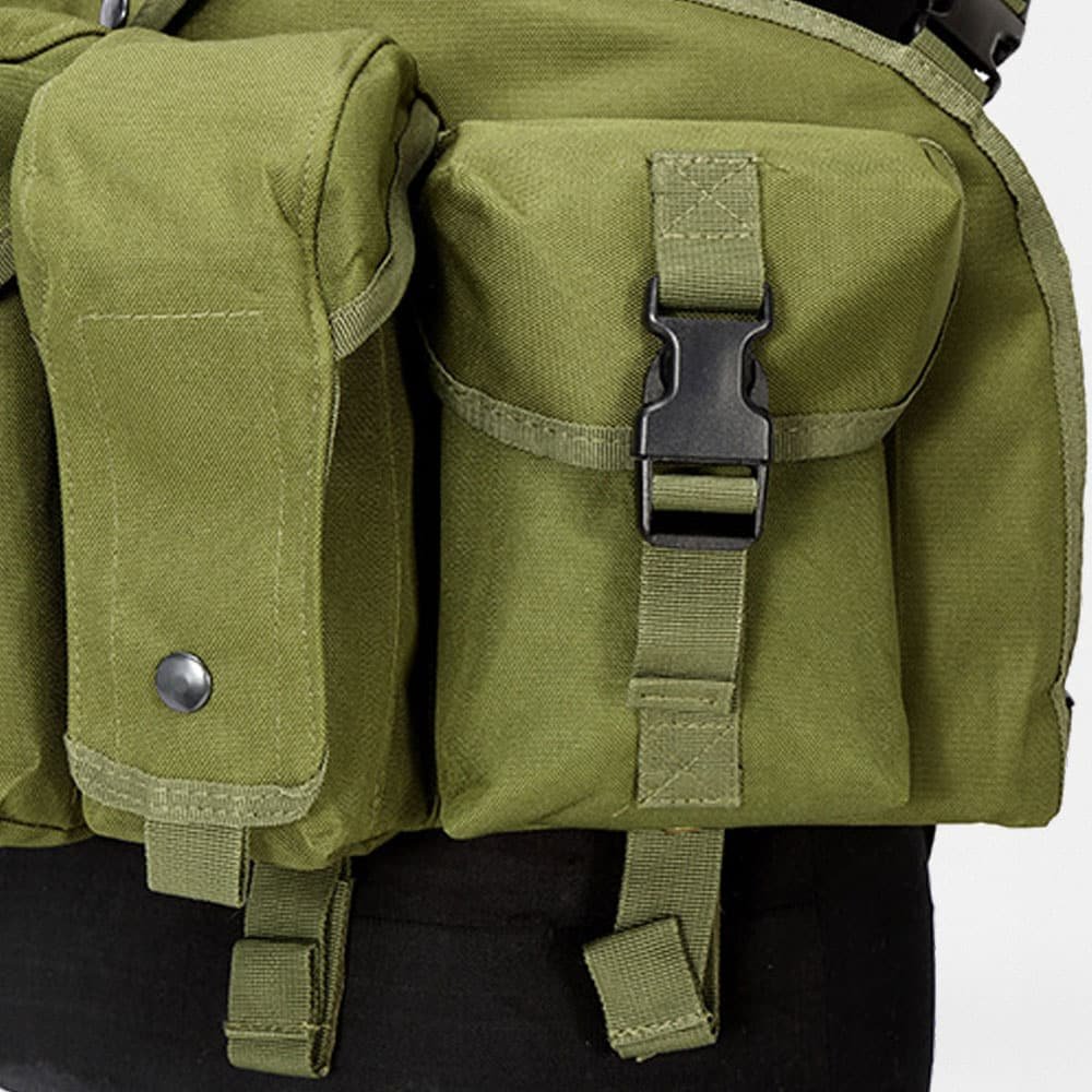 8 mag Olive green ak chest rig