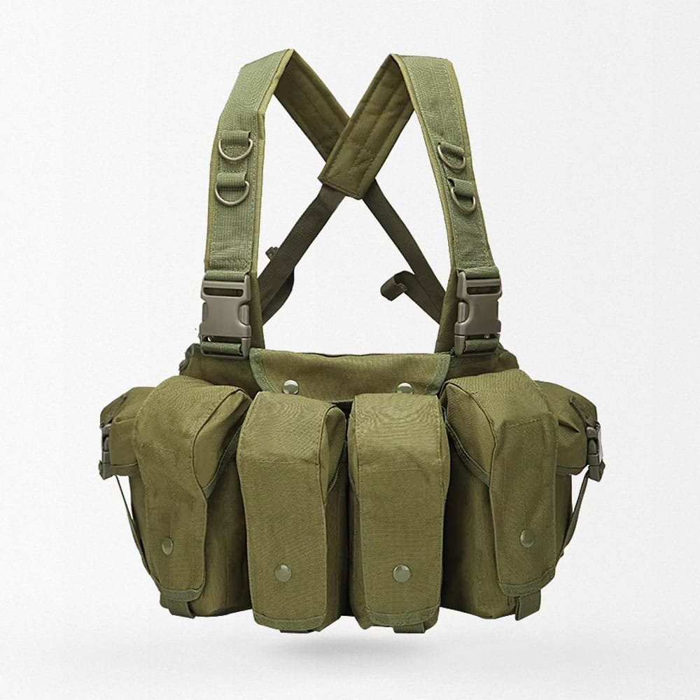 8 mag Olive green ak chest rig