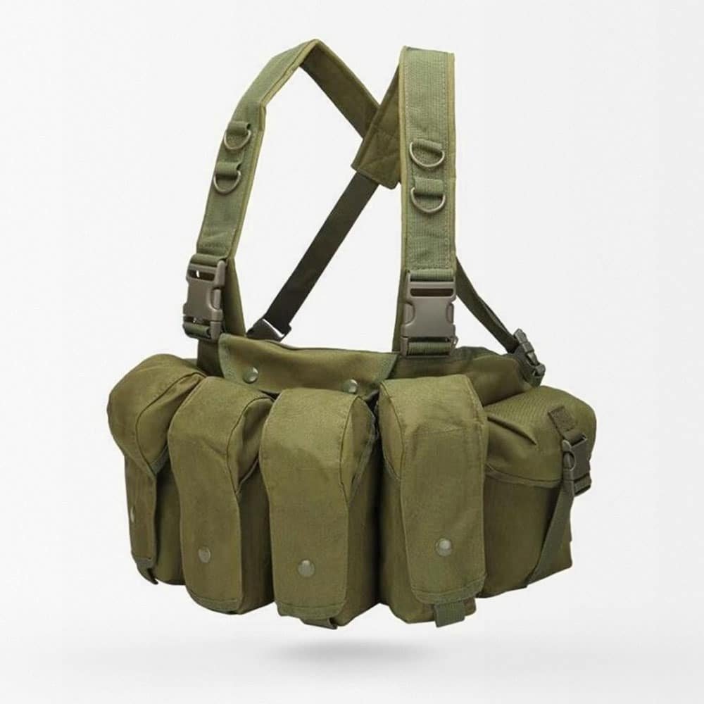 8 mag Olive green ak chest rig