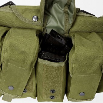 8 mag Olive green ak chest rig